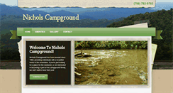 Desktop Screenshot of nicholscampground.com