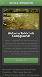 Mobile Screenshot of nicholscampground.com