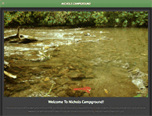 Tablet Screenshot of nicholscampground.com